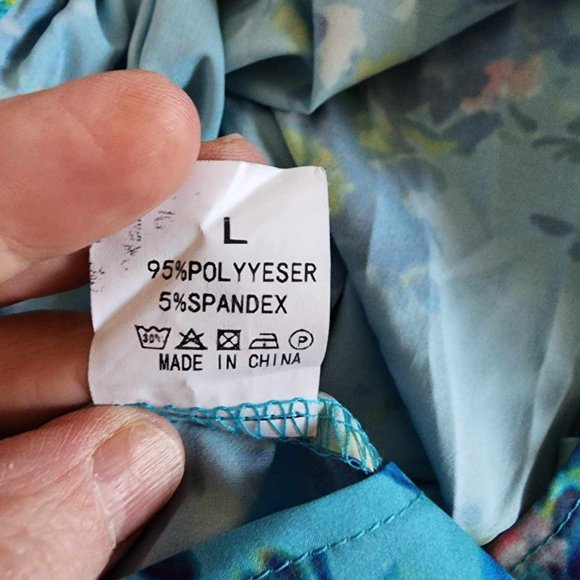 Women Blouse Womens Loose V Neck Floral Print Front Knot Bandage T-Shirt Tops - Picture 6 of 6